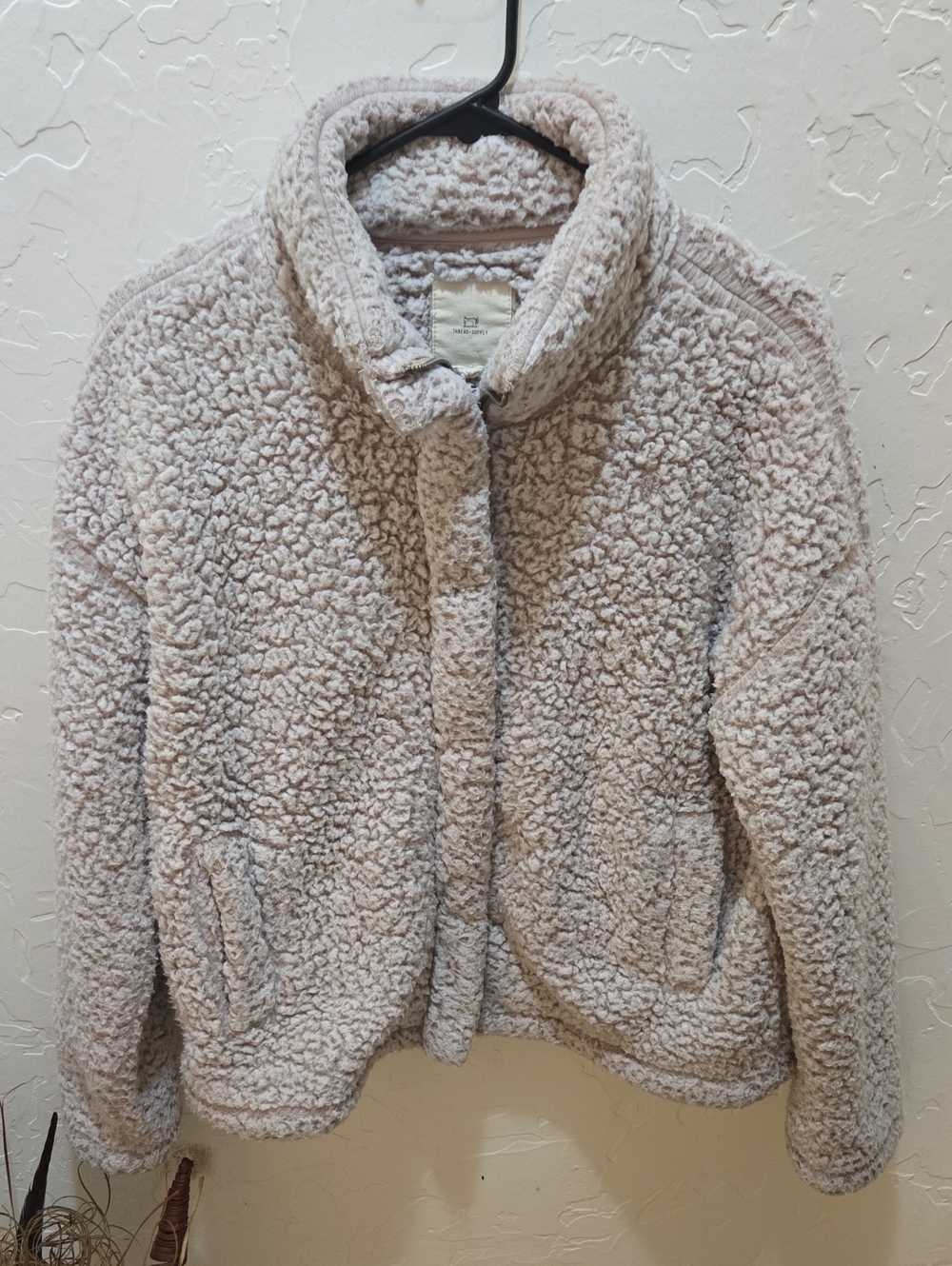 Thread & Supply Cream Teddy Sherpa Jacket